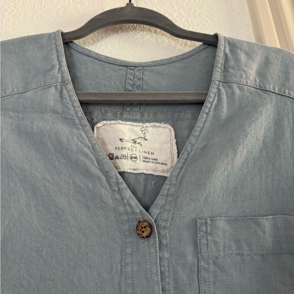NotPerfectLinen Oversized Linen Shirt ( Livorno) - Picture 2 of 5